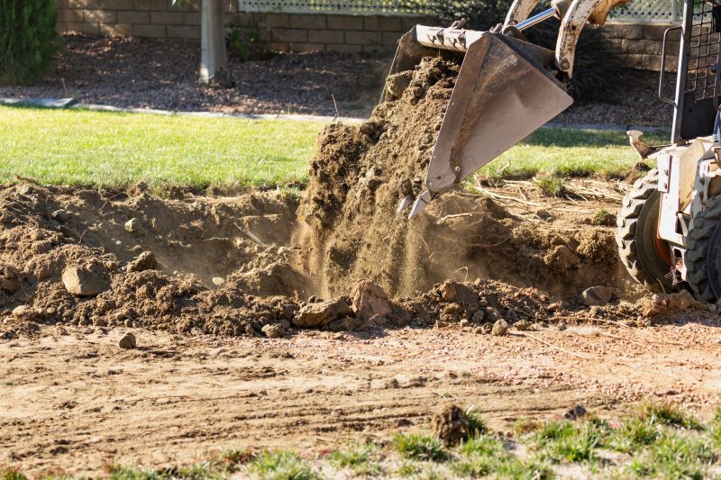 Backhoe Trenching