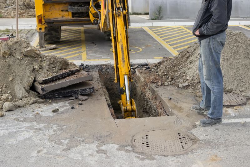Backhoe Trenching