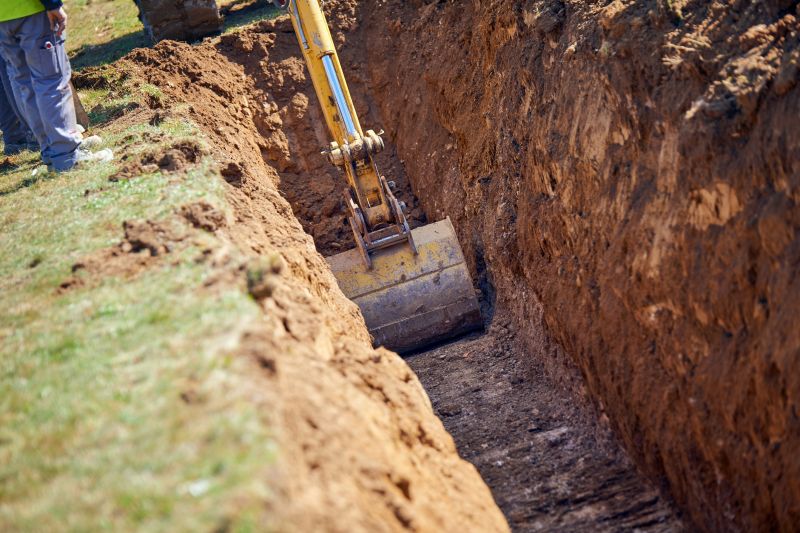 Backhoe Trenching