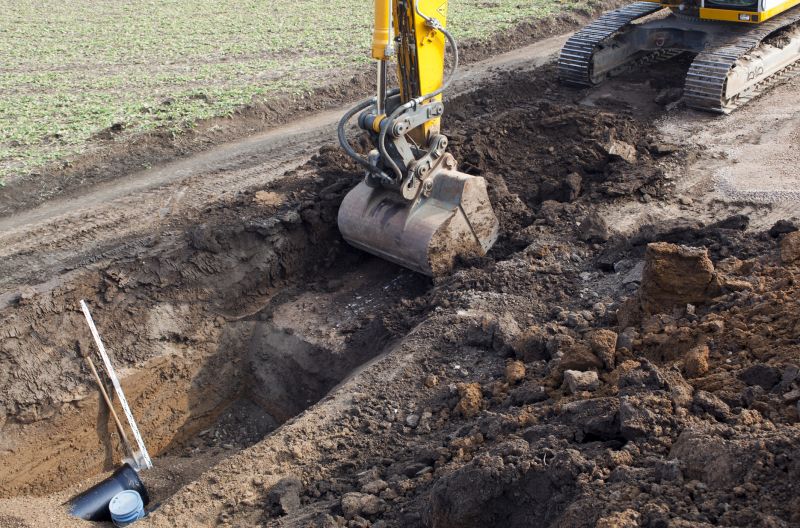 Backhoe Trenching