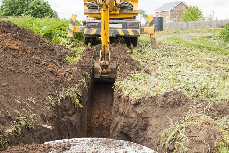 Backhoe Trenching