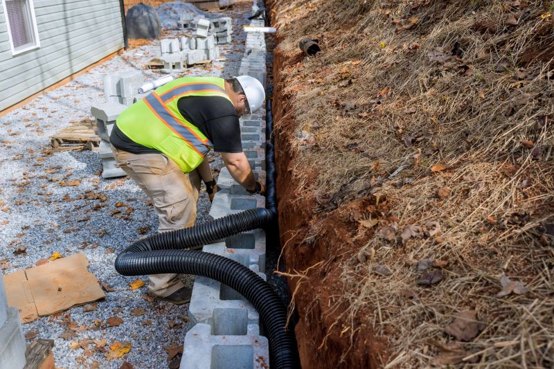 Drainage Trench Installation